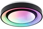 Paulmann LED Wand-/Deckenleuchte RAINBOW DYNAMIC RGB TunW, mit FB, dimmbar, Schwarz /