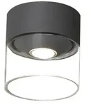 Konstsmide LED Deckenleuchte VARESE, IP54, 6W 3000K 255lm, schaltbar, anthrazit /