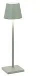 Zafferano LED Akku-Tischleuchte POLDINA MICRO, &Oslash; 7cm, 1,8W, 2200-3000K, Salbeigr&uuml;n