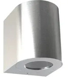 Nordlux LED Outdoor Wandleuchte CANTO 2, IP44, 12W 3000K 500lm 2x120&deg;, Edelstahl