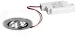 Brumberg LED Einbaustrahler-Set BB03 inkl. Konverter, IP20, rund, 230V, 6W 3000K