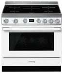 Smeg Kombistandherd, SMEG CPF9IPWH, Induktion, Wei&szlig;, 90 cm