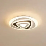 Deckenleuchte Lindby, Rebeka, dimmbar, Schwarz, f&uuml;r Wohnzimmer, Kunststoff,...