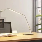 Tischleuchte Lucande, Nicano, dimmbar, Metallisch, f&uuml;r Arbeitszimmer / B&uuml;ro,