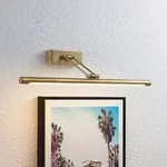 Wandleuchte Lucande, Dimitrij, Bronze / Altmessing, f&uuml;r Wohnzimmer, Metall, Antik -