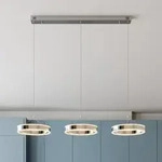 Pendelleuchte Lucande, Lyani, dimmbar, Metallisch, f&uuml;r Wohnzimmer, Metall, Modern -