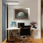 Stehleuchte Arcchio, Logan Basic, dimmbar, Schwarz, f&uuml;r Arbeitszimmer / B&uuml;ro,