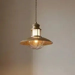 Pendelleuchte Lindby, Louisanne, dimmbar, Braun / Rost, f&uuml;r Flurbereich, Metall,