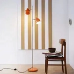 Stehleuchte Dyberg Larsen, Ocean, Orange, f&uuml;r Wohnzimmer, Metall,...