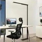 Stehleuchte Arcchio, Tamilo, Schwarz, f&uuml;r Arbeitszimmer / B&uuml;ro, Metall, Modern -