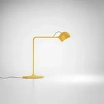 Tischleuchte Artemide, Ixa, dimmbar, Gelb, f&uuml;r Wohnzimmer, Metall, Design - 42.4