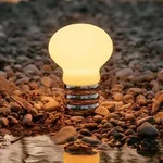 Tischleuchte Ingo Maurer, B.Bulb, dimmbar, Metallisch, f&uuml;r Wohnzimmer, Metall,
