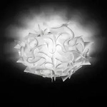 Wandleuchte Slamp, VELI, dimmbar, Wei&szlig;, f&uuml;r Wohnzimmer, Kunststoff, Design -...