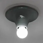 Deckenleuchte Artemide, Teti, dimmbar, Schwarz, f&uuml;r Wohnzimmer, Kunststoff, Design -
