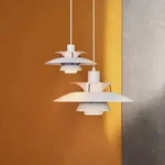 Pendelleuchte Louis Poulsen, Wei&szlig;, f&uuml;r Wohnzimmer, Metall - 26.7