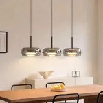 Pendelleuchte Lucande, Martis, dimmbar, Schwarz, f&uuml;r Esszimmer, Glas, Modern - 80 -