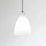 Pendelleuchte FRITZ HANSEN, Caravaggio P2, dimmbar, Wei&szlig;, f&uuml;r Wohnzimmer, Glas,