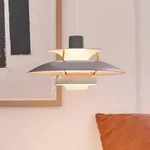Pendelleuchte Louis Poulsen, PH 5 300, dimmbar, Grau, f&uuml;r Wohnzimmer, Metall,...