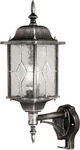Wexford Au&szlig;enwandlampe Sensor schwarz/silber, IP44 - Elstead - Antik - Metall -