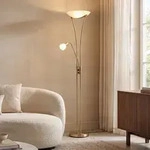 Stehleuchte Lindby, Felicia, Gold / Messing, f&uuml;r Wohnzimmer, Metall, Modern - 180