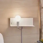Wandleuchte Paulmann, Devara, dimmbar, Wei&szlig;, f&uuml;r Schlafzimmer, Metall, Modern - 40