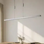 Pendelleuchte Lucande, Myron, dimmbar, Metallisch, f&uuml;r Wohnzimmer, Aluminium, Modern