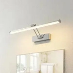 Wandleuchte Lindby, Sanya, Metallisch, f&uuml;r Badezimmer, Metall, Modern - 60.6