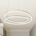 Pendelleuchte Lindby, Davian, dimmbar, Metallisch, f&uuml;r Wohnzimmer, Aluminium, Modern