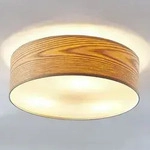 Deckenleuchte Lindby, Dominic, dimmbar, Holz, f&uuml;r Wohnzimmer, Holz,...