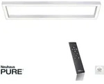 Deckenleuchte PURE, PURE Lines Square, dimmbar, Grau, f&uuml;r Wohnzimmer, Metall, Modern