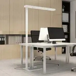 Stehleuchte Arcchio, Susi, dimmbar, Wei&szlig;, f&uuml;r Arbeitszimmer / B&uuml;ro, Aluminium,