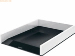 Leitz Briefkorb Wow Duo Colour A4 Polystyrol wei&szlig;/schwarz