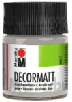 Marabu Decormatt Acryl - Metallic-Silber 782 50 ml.