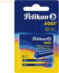 8 x Pelikan Tintenpatrone 4001 TP/6 k&ouml;nigsblau Blister Inhalt 2 St&uuml;ck