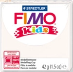 8 x Staedtler Modelliermasse Fimo Kids wei&szlig; 42g
