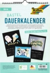 Folia Bastelkalender - A4 blanco schwarz 13 Blatt + 1 zus&auml;tzliches Dec