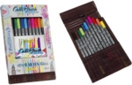 ONLINE Faserschreiber Calli.Brush Pen - 11 Farben im Bambus Etui.