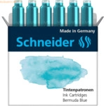 Schneider Tintenpatrone Standard Pastell Bermuda Blue VE=6 St&uuml;ck
