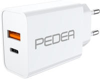 PEDEA PEDEA Schnellladeger&auml;t Dual PD 20W USB Typ A/C, wei&szlig;