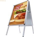 Showdown Kundenstopper Standard A2 ZPA2R32ME Rondo silber