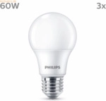 Signify Philips LED classic Lampe 60W E27 Warmwei&szlig; 806lm matt 3er P