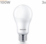 Signify Philips LED classic Lampe 100W E27 Warmwei&szlig; 1521lm matt 3er P