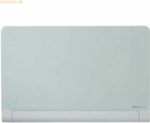 Nobo Glastafel Diamond magnetisch mit abgerundeten Ecken 993x559mm wei