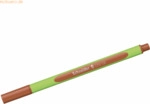 5 x Schneider Fineliner Line-Up 0,4 mm mahogany-brown