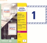 Avery Zweckform Hinterglas-Etiketten 210x148 mm VE=10 Etiketten / 10 B