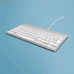 R-Go Tastatur Compact Break RGOCODEWDWH kabel wei&szlig;