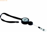 Durable Ausweishalter mit Druckknopf schwarz VE=10 St&uuml;ck