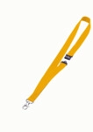 Durable Textilband 20mm mit Karabiner 44cm gelb VE=10 St&uuml;ck