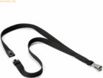 Durable Textilband Soft Colour 15mm mit Karabiner 44cm schwarz VE=10 S