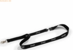 Durable Textilband Staff f&uuml;r Namensschilder/Ausweishalter 44cm schwarz